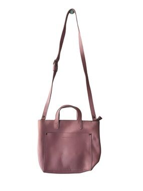 Portland Leather Goods Vintage Pink Mini Crossbody Bag